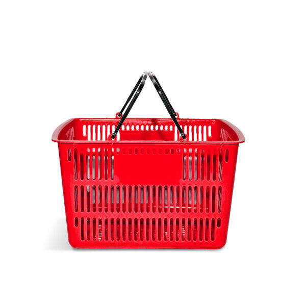 8331-canasto basket mediano rojo
